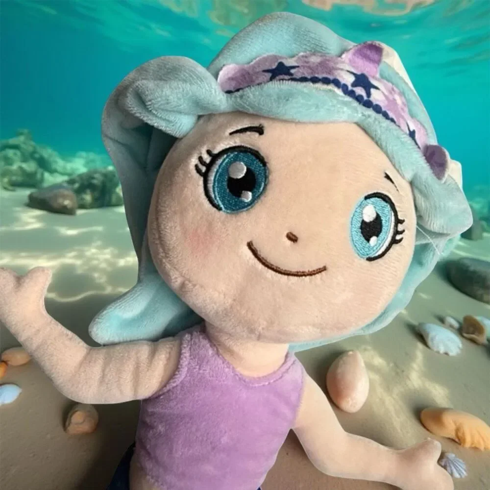 The Memory Building Company Kids Toys Large Plush Mermaid 17”